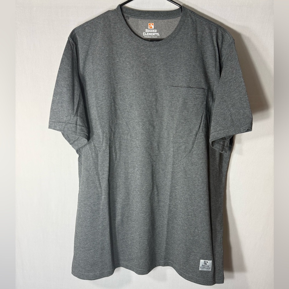 Rugged Elements Men's Charcoal Short-Sleeve Pocket Tee
